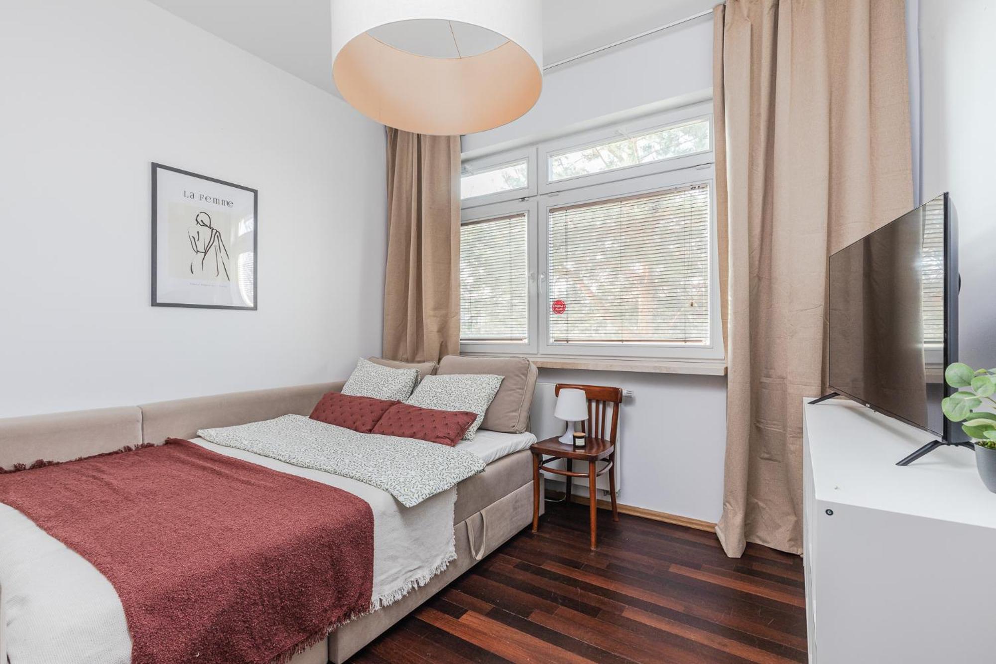 ורשה Superapart Wilanowska Apt 20 "Pet-Friendly 1Br Home With Patio מראה חיצוני תמונה